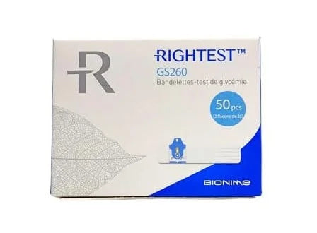 bandelettes-bionime-gs260-50test