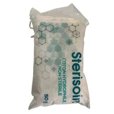 sterisoin-sterisoin-coton-hydrophile-non-sterile-50-g-pansements-bandages-et-compresses
