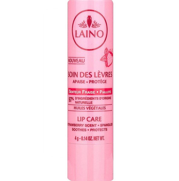 Laino Soin Des Lèvres Pailleté Senteur Fraise – 4 G