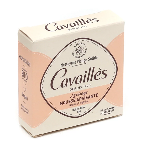 CAVAILLES MOUSSE APAISANTE Huile D'olive BIO 70g