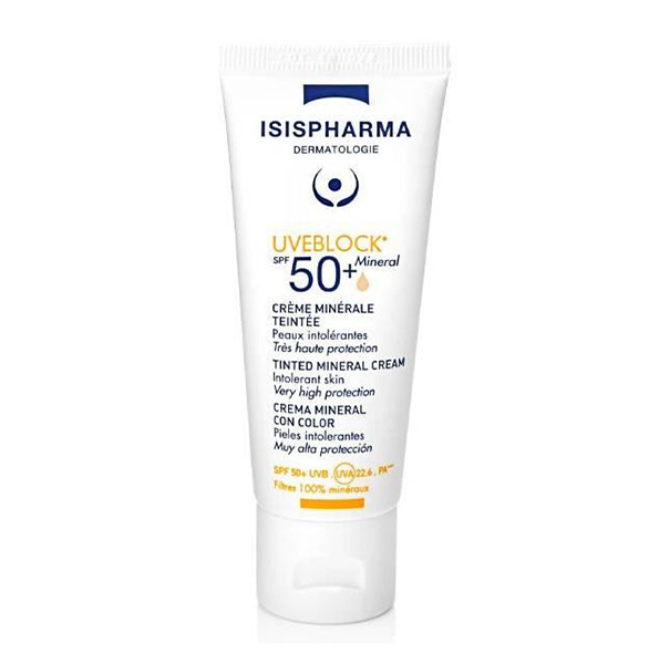 ISIS PHARMA UVEBLOCK CREME MINERALE TEINTEE SPF50+ 40ML