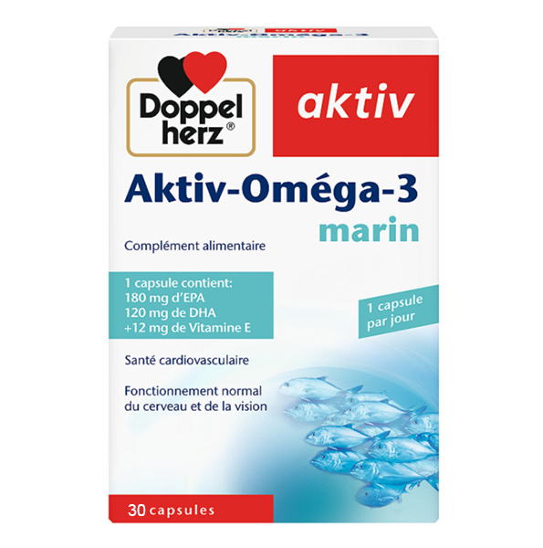 Doppel Herz Aktiv Omega-3 Marin 30 Capsules