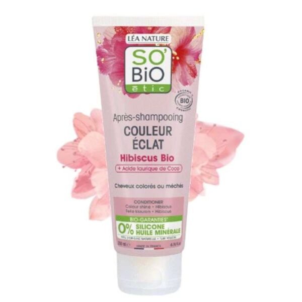 SO BIO APRES SHAMPOING COULEUR ECLAT HIBISCUS 200ML