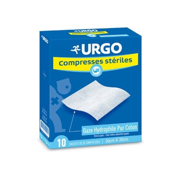 Urgo compresse sterile 20x20 bleu
