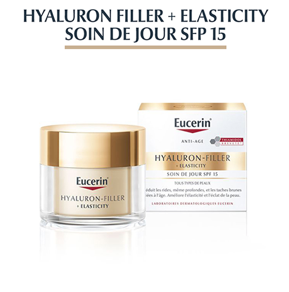 Eucerin – Hyaluron-Filler + Elasticity Soin de Jour SPF15 – 50 ml